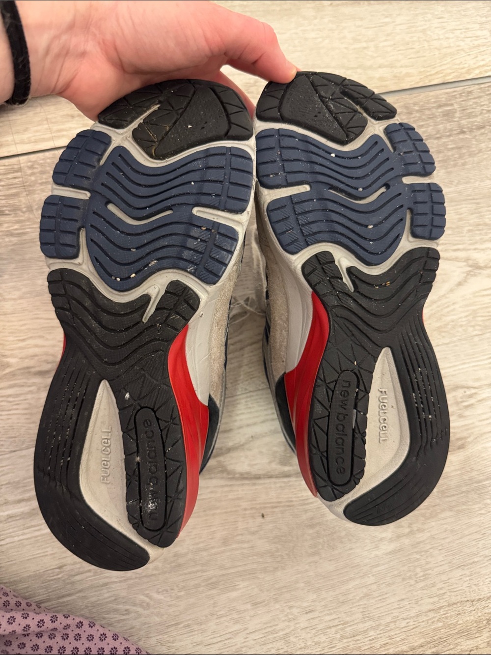 New Balance Kids Sneakers in Navy, Gray and Red - Picture 4 of 5
